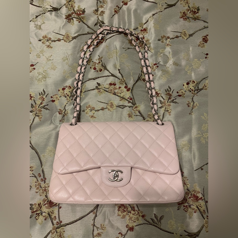 Chanel Jumbo Baby Pink Caviar